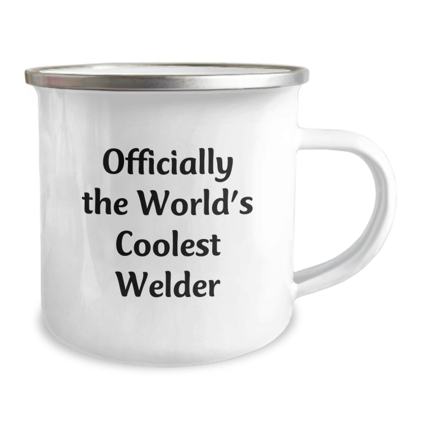 Funny 'The World's Coolest Welder' Christmas Unique Gifts for Men from Friends and Family - Officially The World's Coolest Welder Camping Mug - Image 2