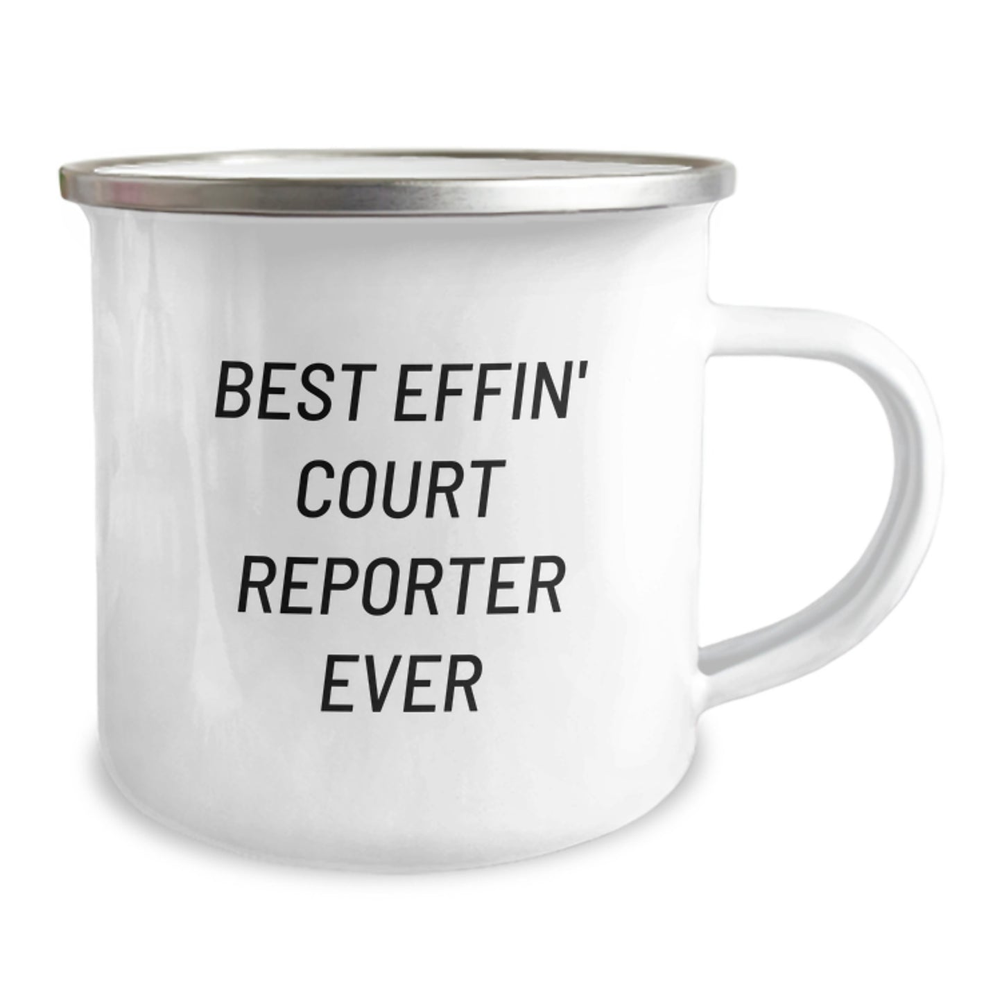 Funny Court Reporter Gifts from Friends for Court Reporter Camping Mug, Best Effin' Court Reporter Ever Holiday Unique Gifts, Perfect for Court Reporter Men Women - Image 2