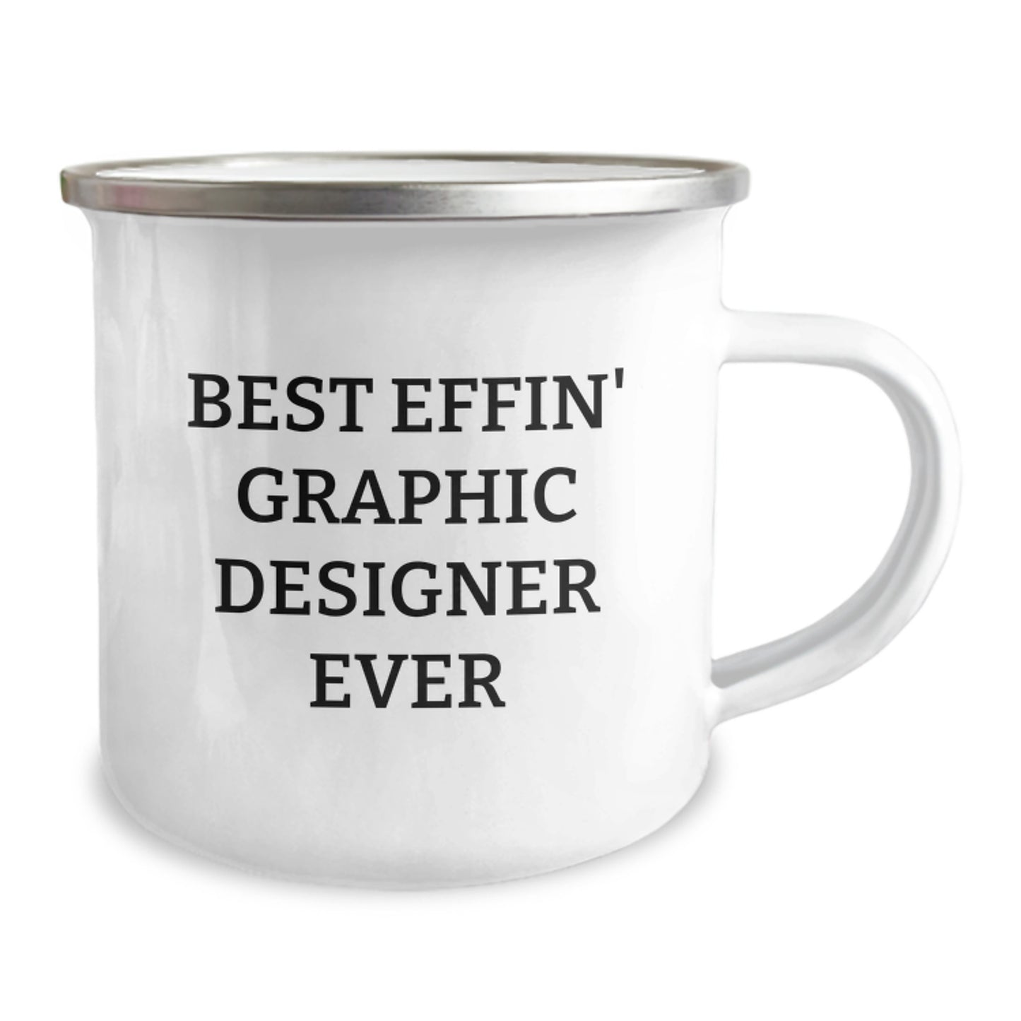 Funny Graphic Designer Gifts from Friends for Graphic Designers - Best Effin' Graphic Designer Ever Camping Mug - Christmas Unique Presents for Men Women Family - Image 2