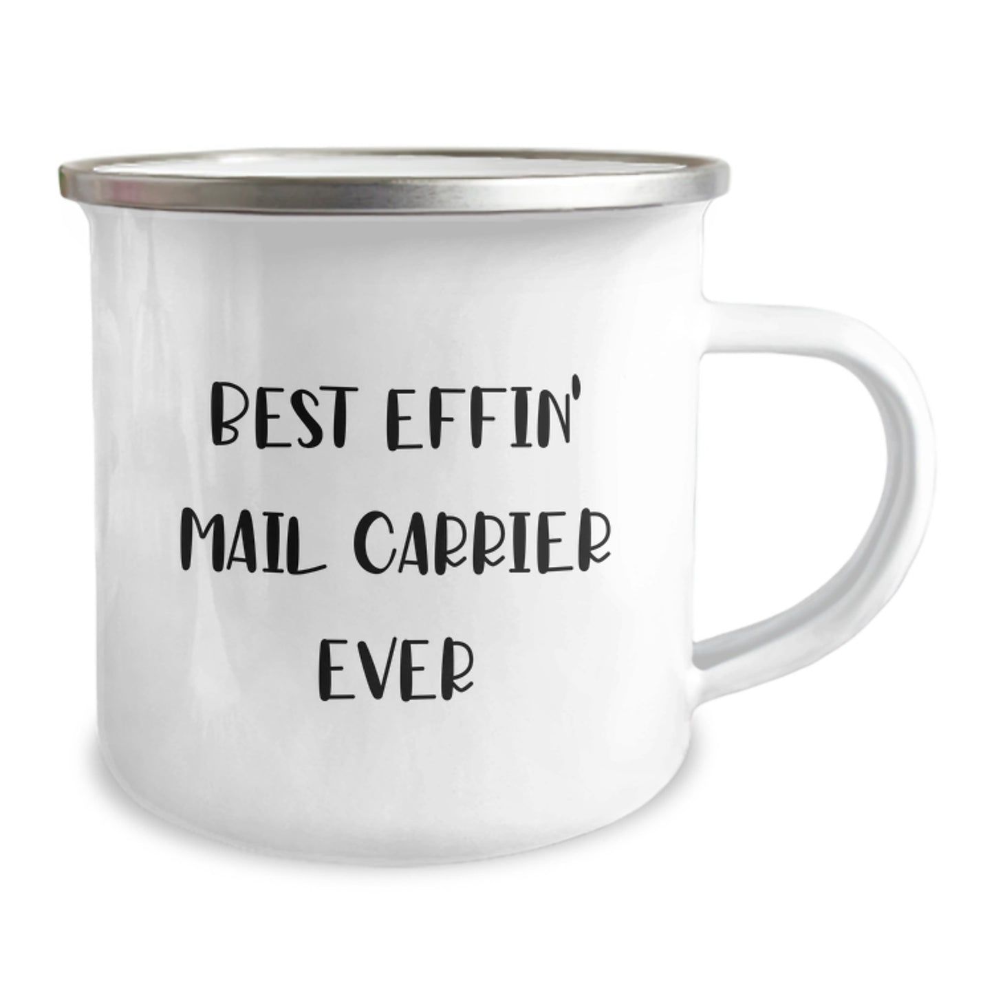 Funny Mail Carrier Gifts from Friends, Best Effin' Mail Carrier Ever, Camping Mug for Her, Him, or Coworkers on Birthday - Image 2
