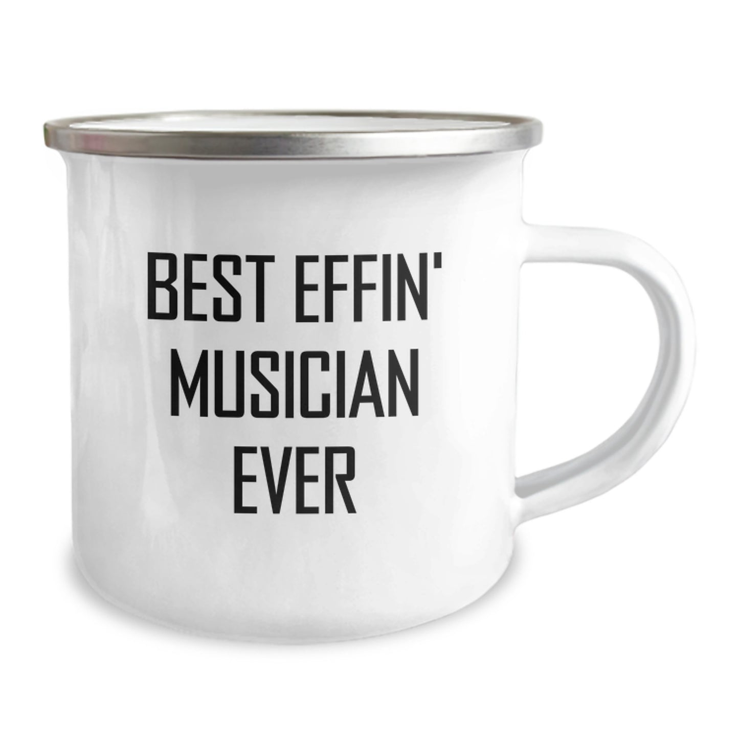 Funny Musician Gifts for Men, Best Effin' Musician Ever Camping Mug, Unique Christmas Unique Gifts from Friends to Musician - Image 2