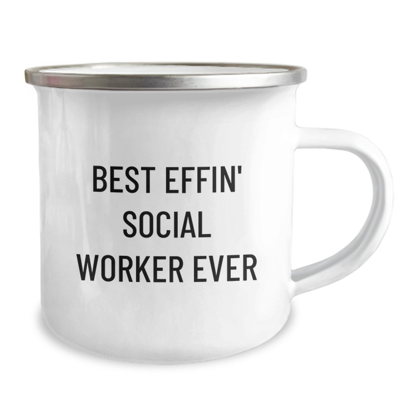 Best Effin' Social Worker Ever Funny Camping Mug Gifts for Social Worker Christmas Unique - Image 2