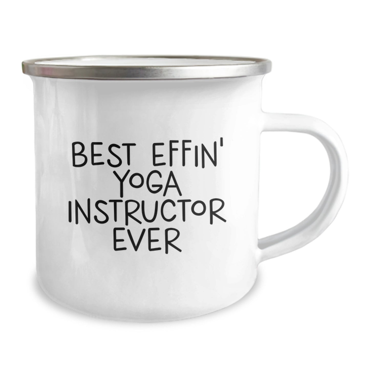 Funny Gifts for Yoga Instructor, Best Effin' Yoga Instructor Ever Camping Mug, Unique Christmas Memorable Presents for Yoga Instructor Friends - Image 2
