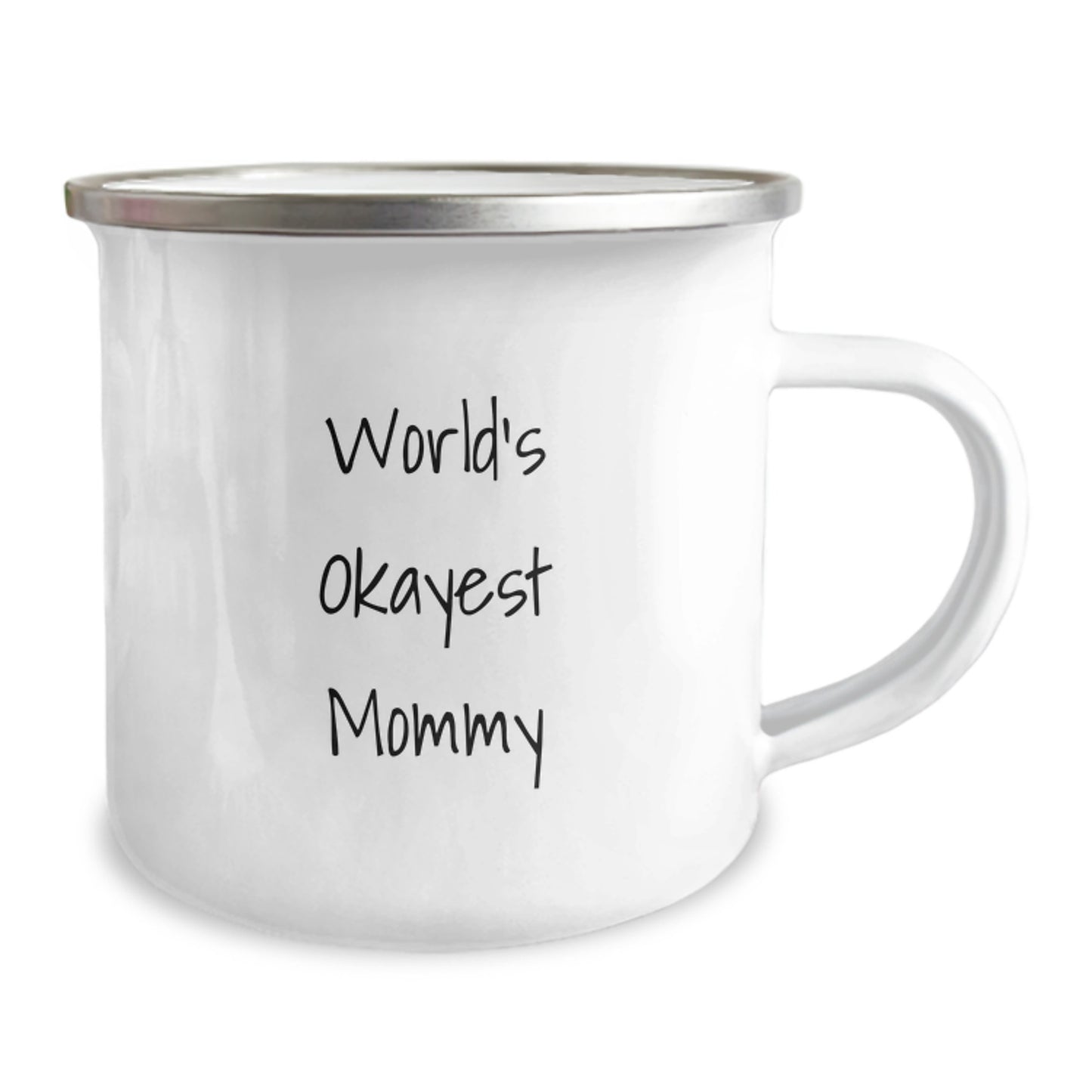 Funny Mommy Gifts from Family - World's Okayest Mommy Camping Mug for Mommy, Birthday Unique Gifts, Camping Mug for Camping Lovers - Image 2