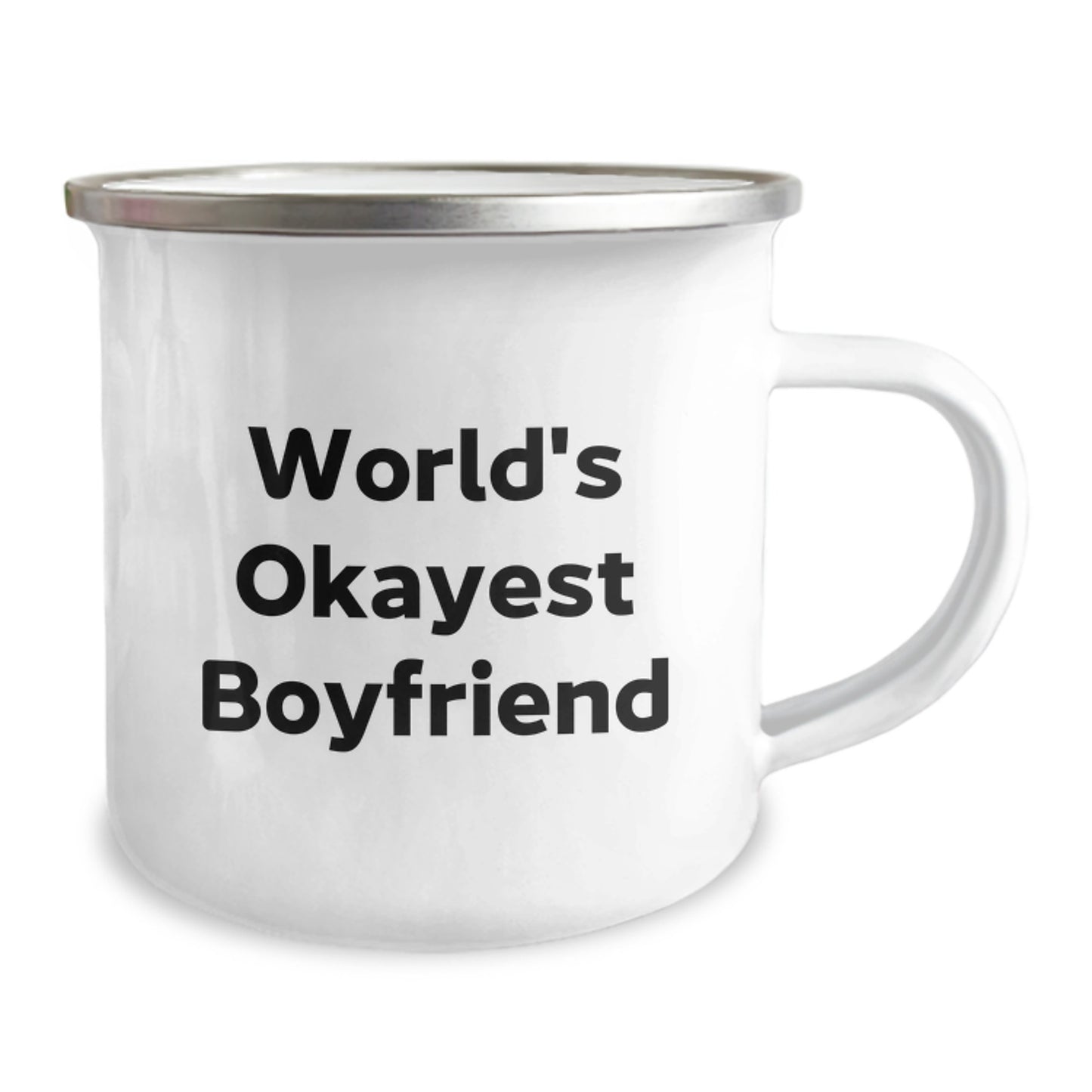 Funny Sweetheart Gifts from Men for World's Okayest Sweetheart Camping Mug Perfect for Outdoor Adventures on Mother's Day - Image 2
