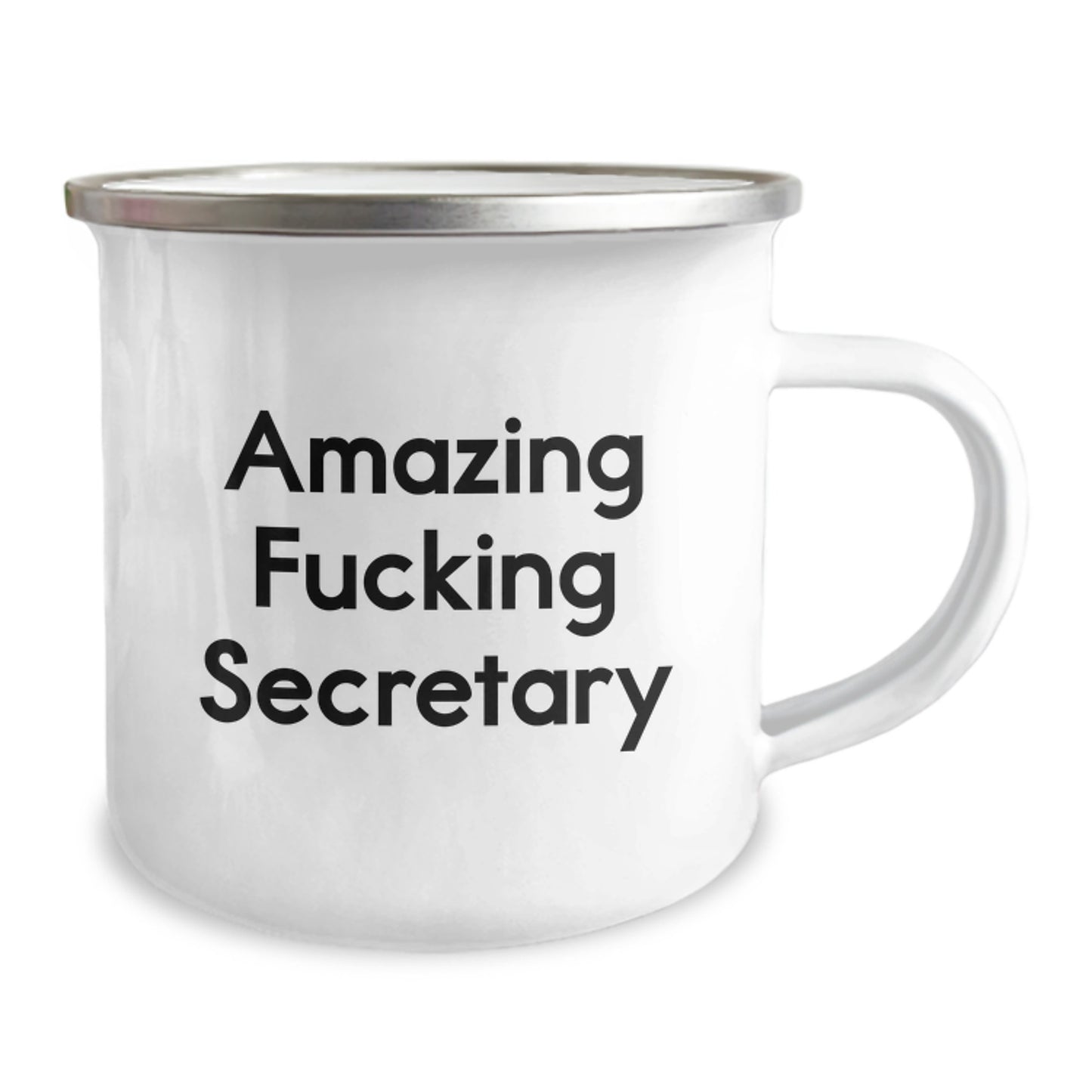 Funny Secretary Gifts from Men, Unique Valentine's Unique Gifts for Secretary, Awesome Secretary Camping Mug - Image 2