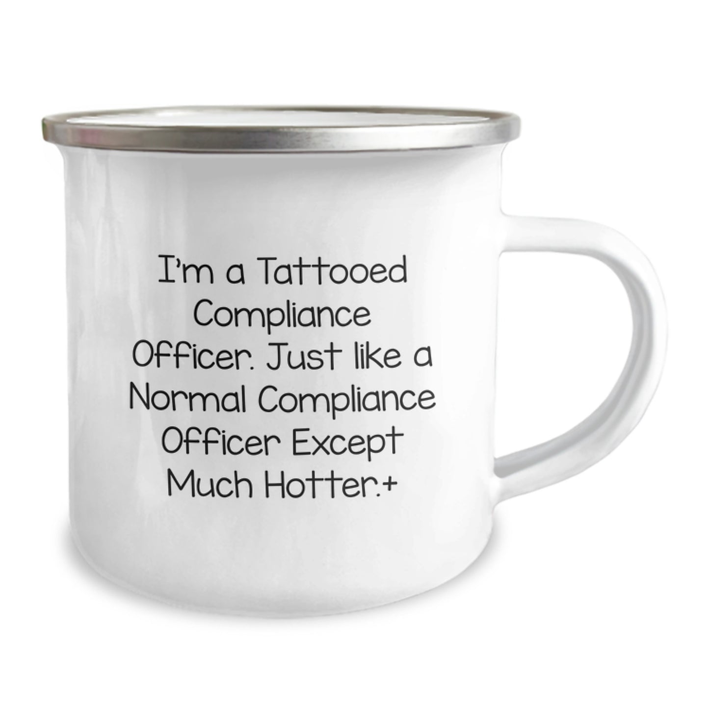 Funny Compliance Officer Birthday Unique Gifts from Friends for Men - Hotter Camping Mug - Image 2