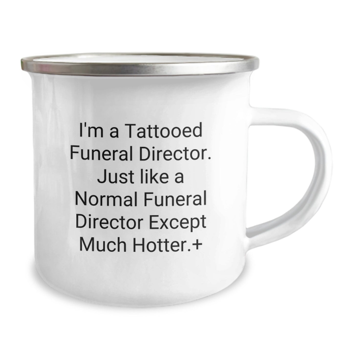 Gifts from Friends and Family, Funny Tattooed Funeral Director, Unique Mother's Day Camping Mug for Men and Women - Image 2