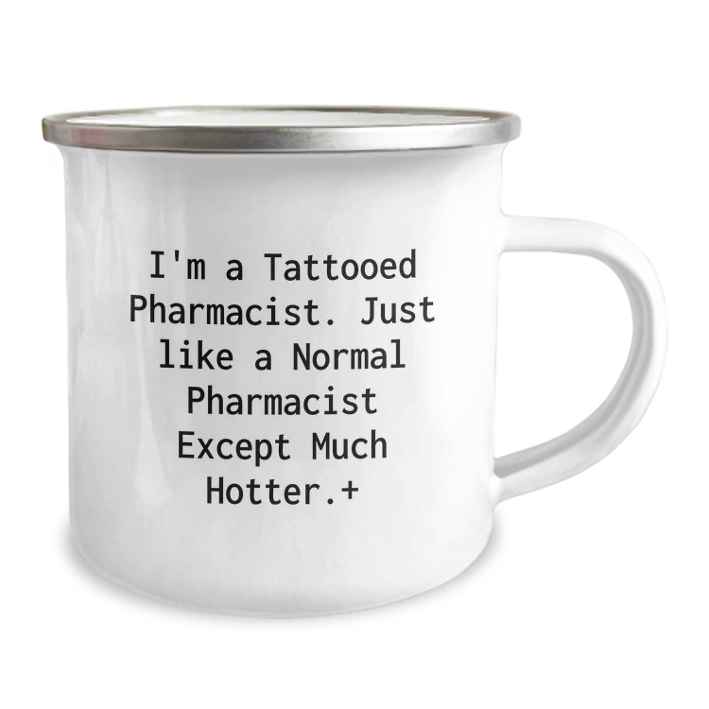 Funny Gifts from Men to Their Favorite Pharmacist Friends on Valentine's - Pharmacist Camping Mug - I'm A Tattooed Pharmacist - Unique Valentine's Gifts for Pharmacist Men - Image 2