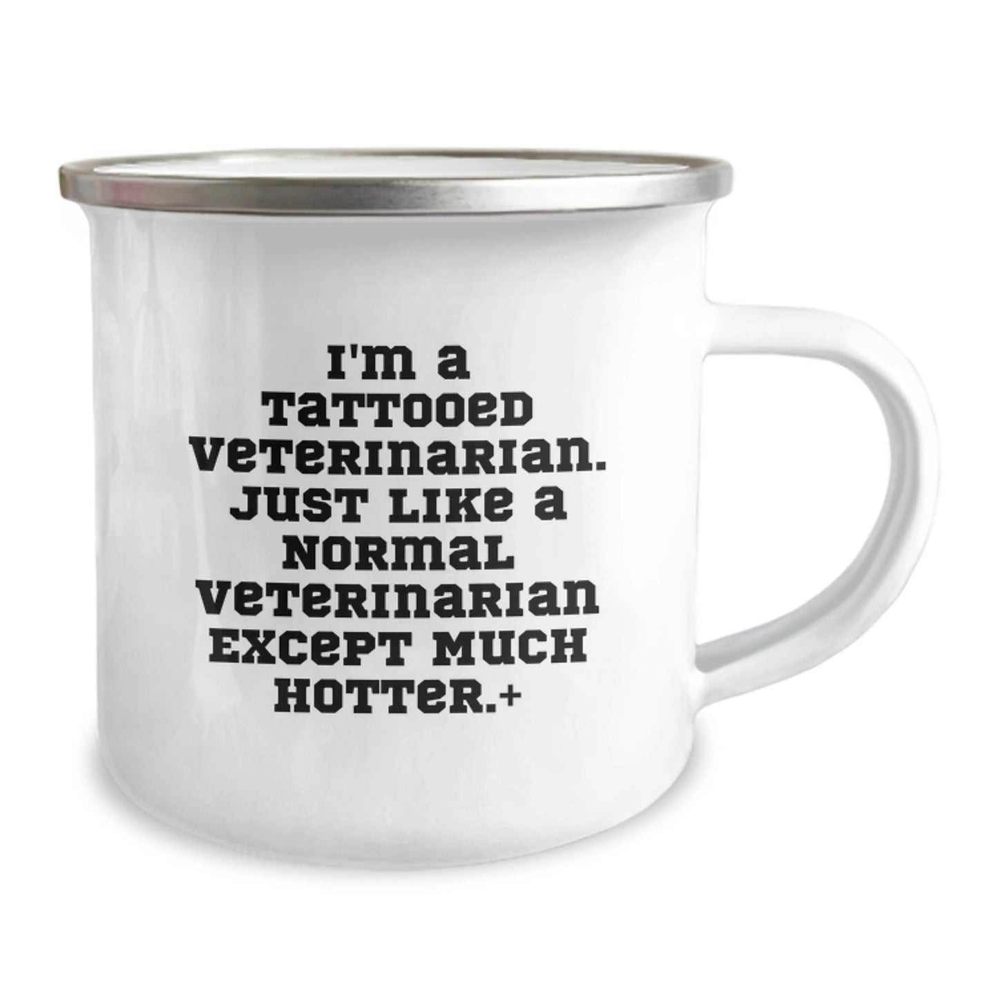 Unique Gifts from Men for Veterinarian Friends and Family, Funny I'm A Tattooed Veterinarian Camping Mug for Birthday Unique Gifts - Image 2