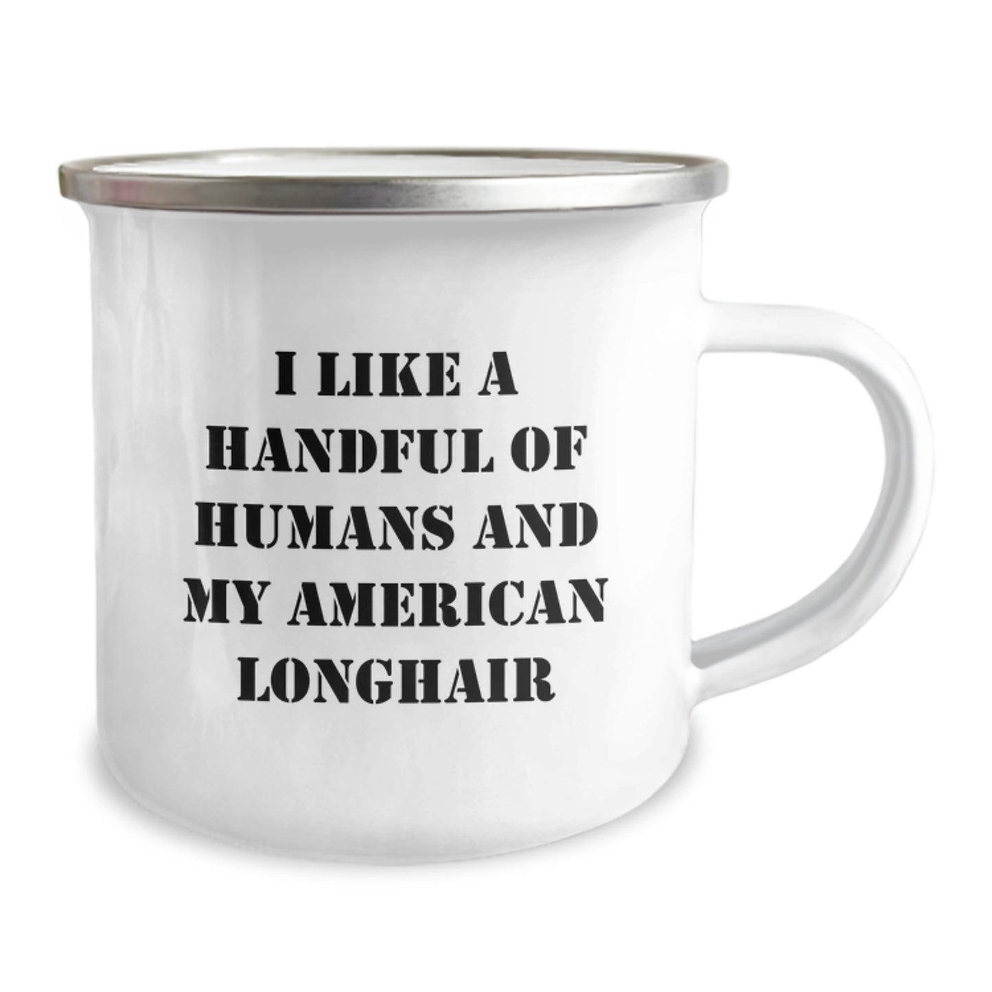 American Longhair Cat Camping Mug - Funny Quote for Mom, Unique Gifts from Family, Friends for American Longhair Cat Lovers on Mother's Day - Image 2