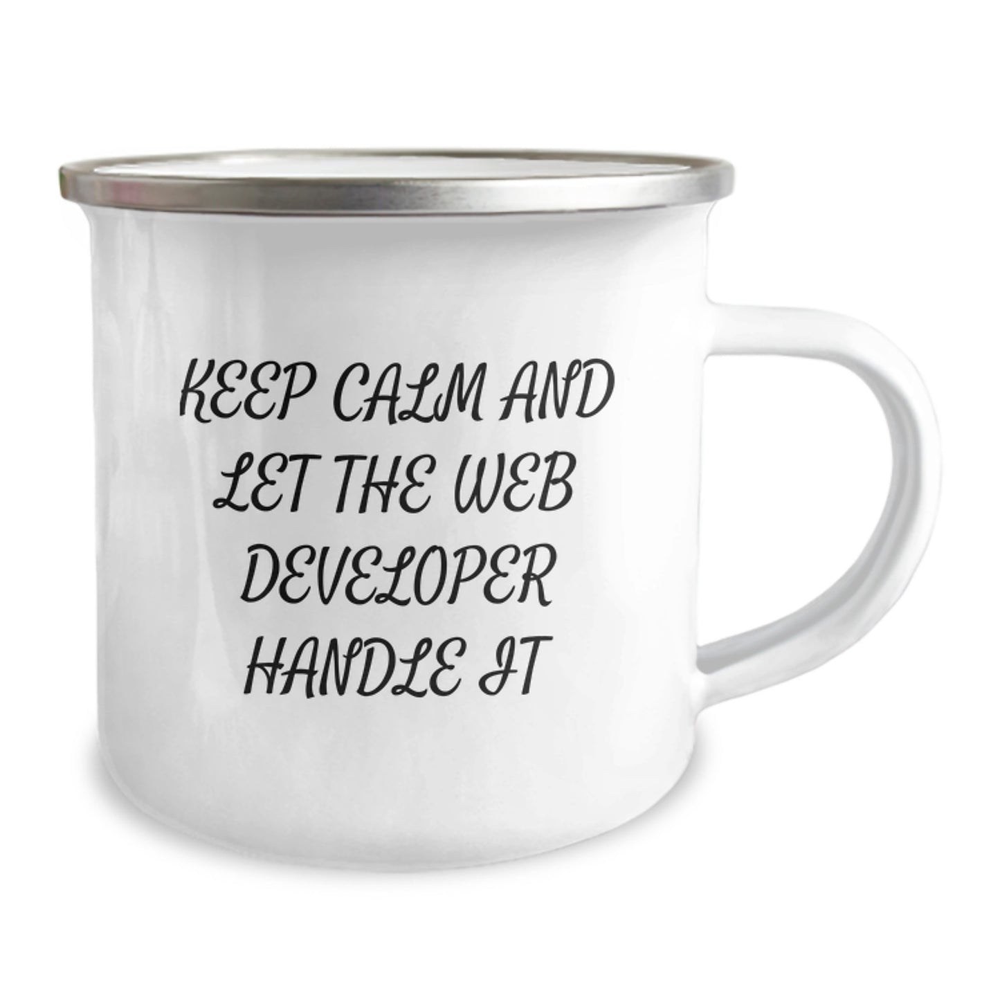 Web Developer Gifts from Friends, Funny Web Developer Camping Mug, Mother's Day Unique Gifts for Web Developer - Image 2