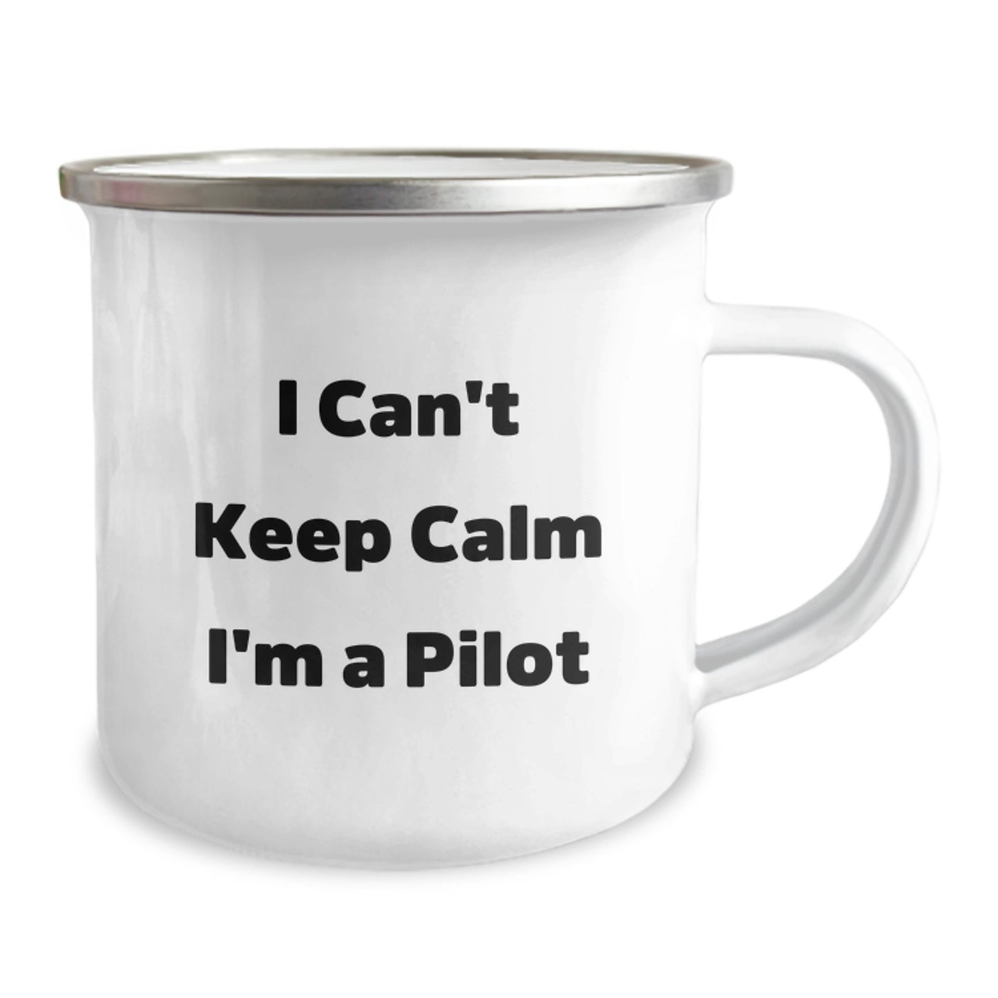 Funny Pilot Gifts from Family, I Can't Keep Calm I'm A Pilot Camping Mug for Dad, Unique Father's Day Unique Gifts for Men - Image 2