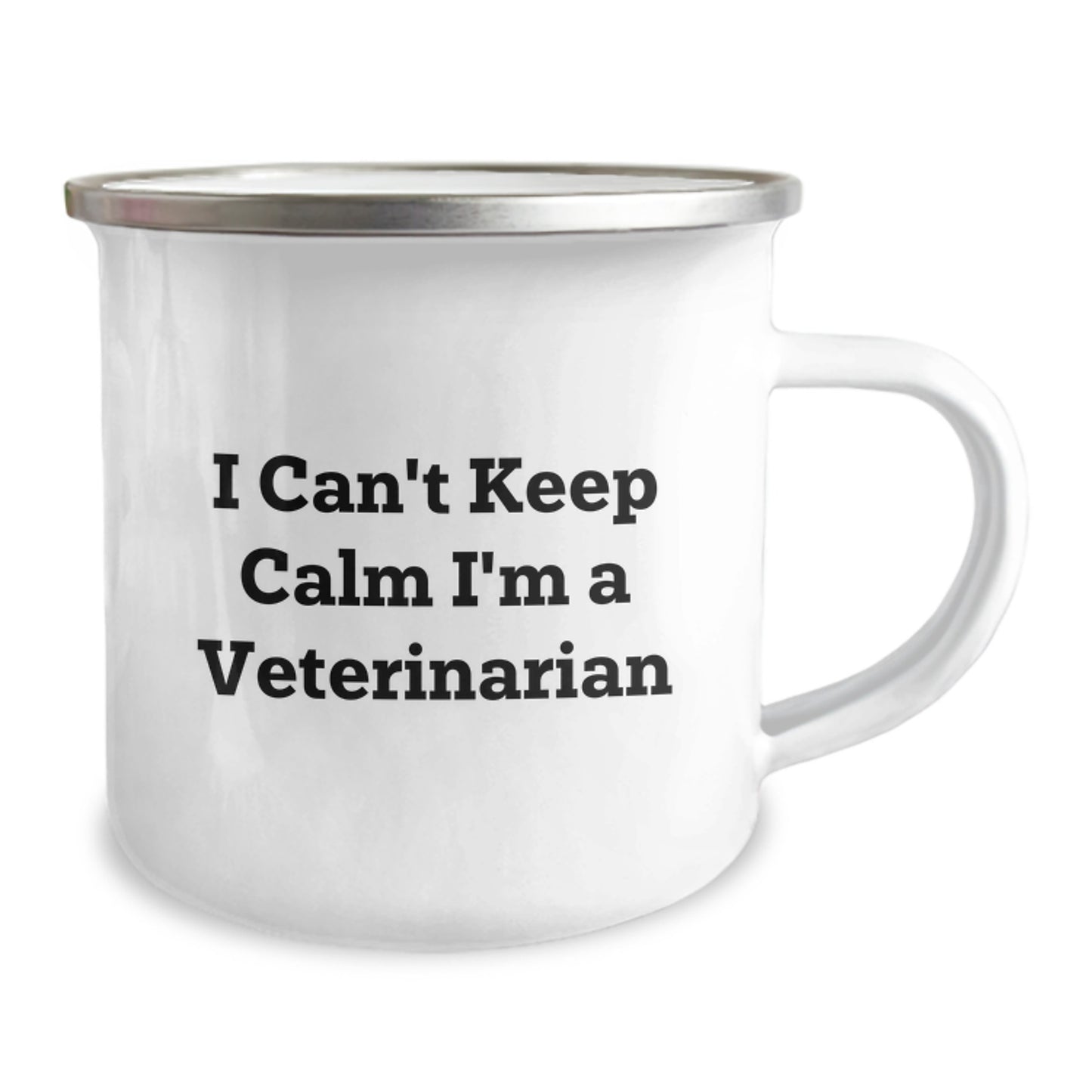 Funny Veterinarian Christmas Unique Gifts for Veterinarian Friends and Family - Camping Mug with I Can't Keep Calm I'm A Veterinarian Quote, Gifts from Friends and Family - Image 2