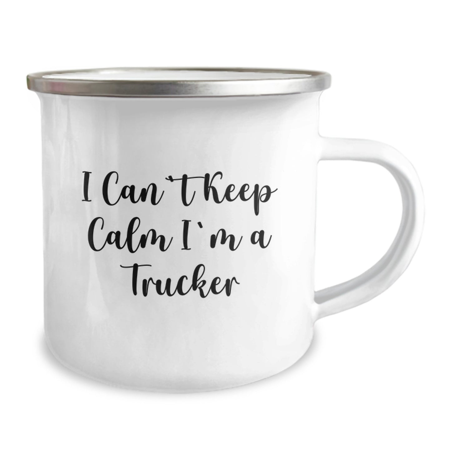 Funny Trucker Gifts I Can't Keep Calm I'm A Trucker Camping Mug for Dad on Father's Day, Gifts from Men to Trucker Friends and Family - Image 2