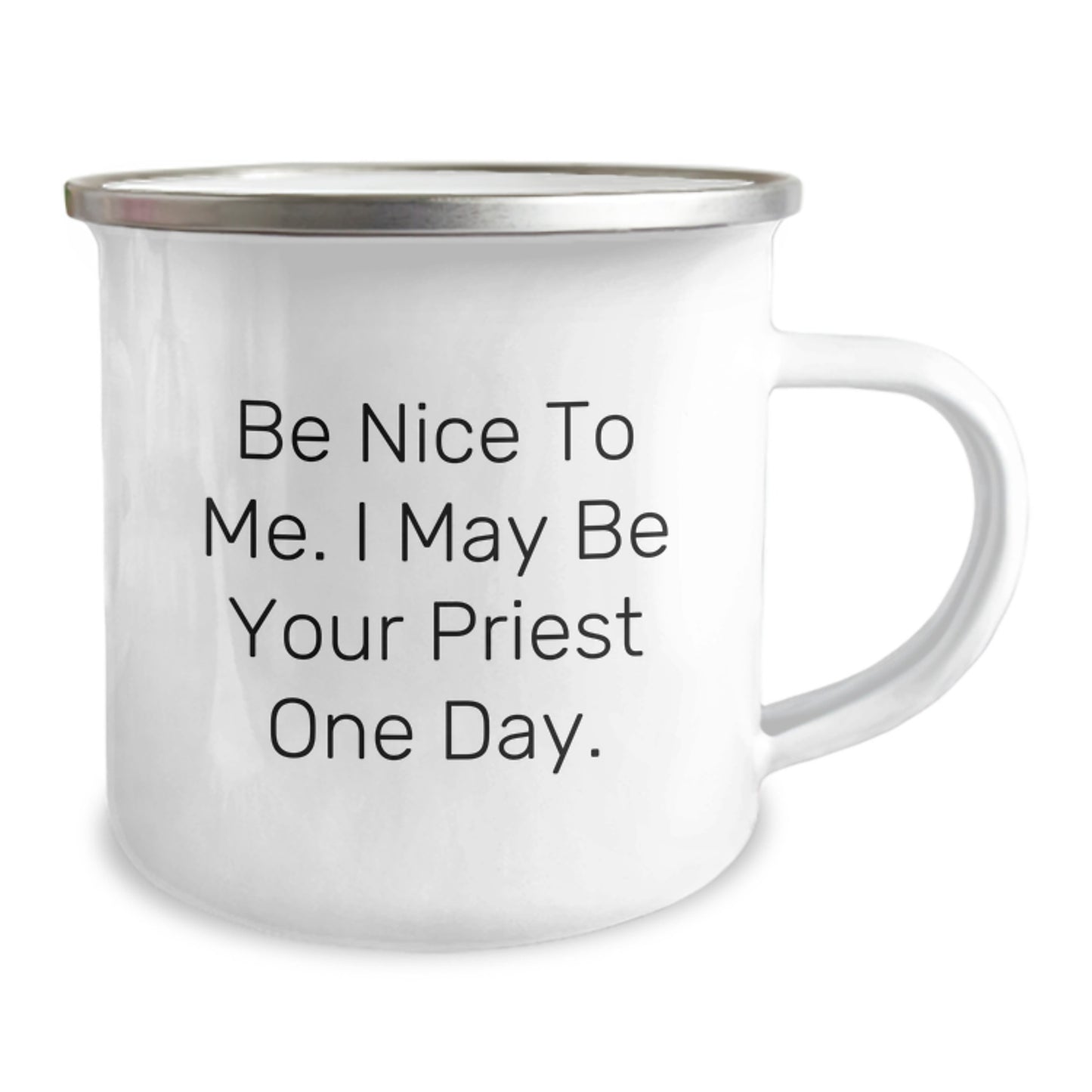 Funny Priest Camping Mug Gifts for Men, Perfect for Father's Day - Gifts from Family, Friends, Coworkers to Priest - Image 2