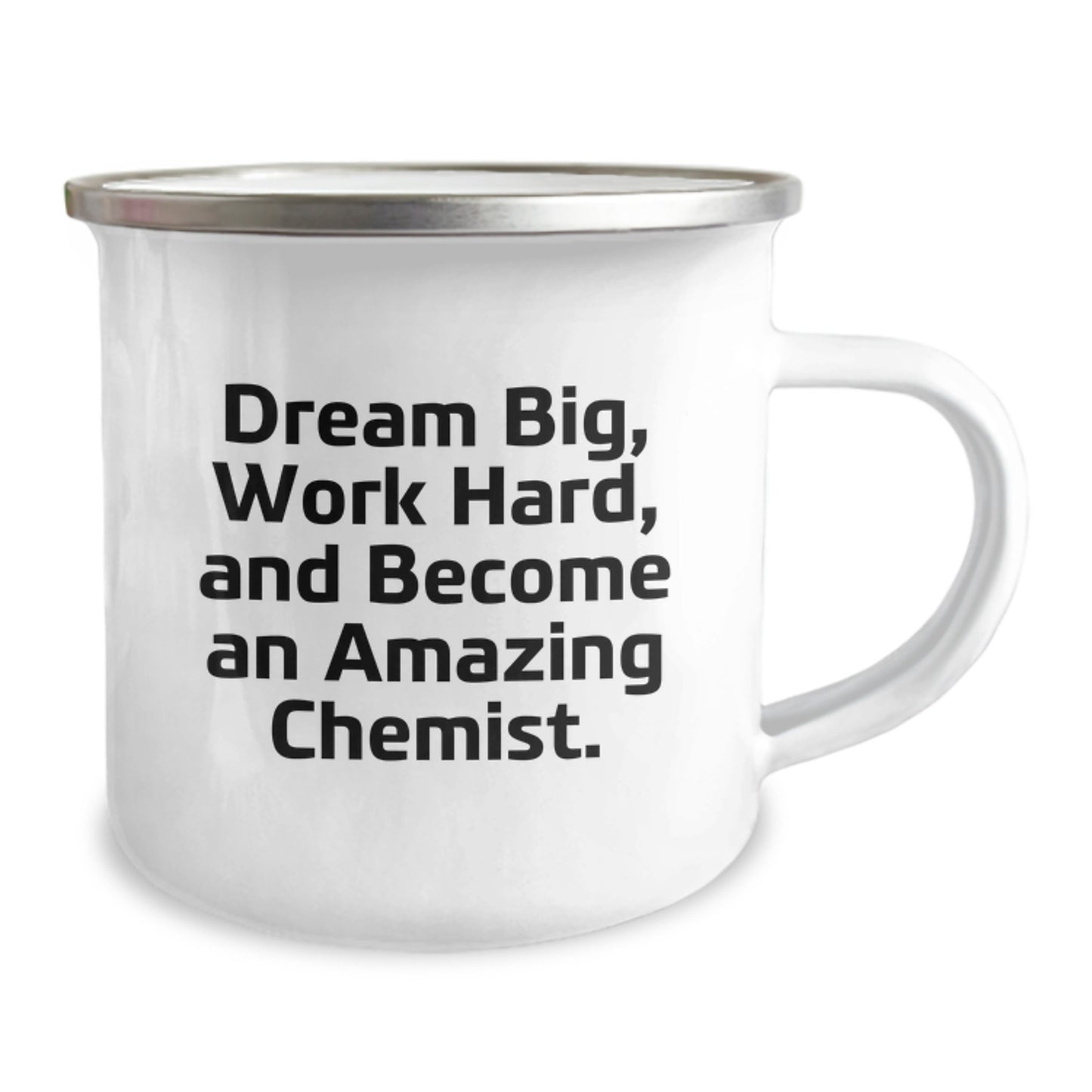Funny Chemist Gifts for Graduation, Camping Mug Inspired by Dream Big Quote, Perfect for Chemist Friends from Family - Image 2