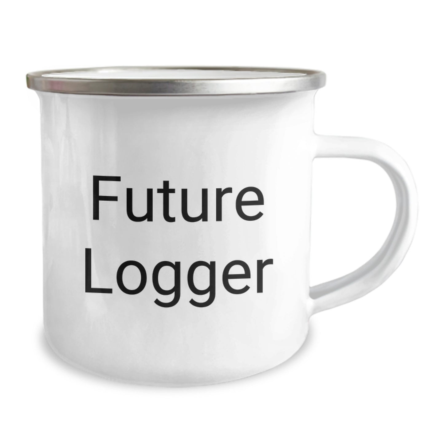 Future Logger Funny Graduation Gifts from Dad to Son, Logger Enthusiast Camping Mug, Inspirational Quote, Unique Gifts for Graduate Logger, Men, Women, Friends, Coworkers, Family - Image 2