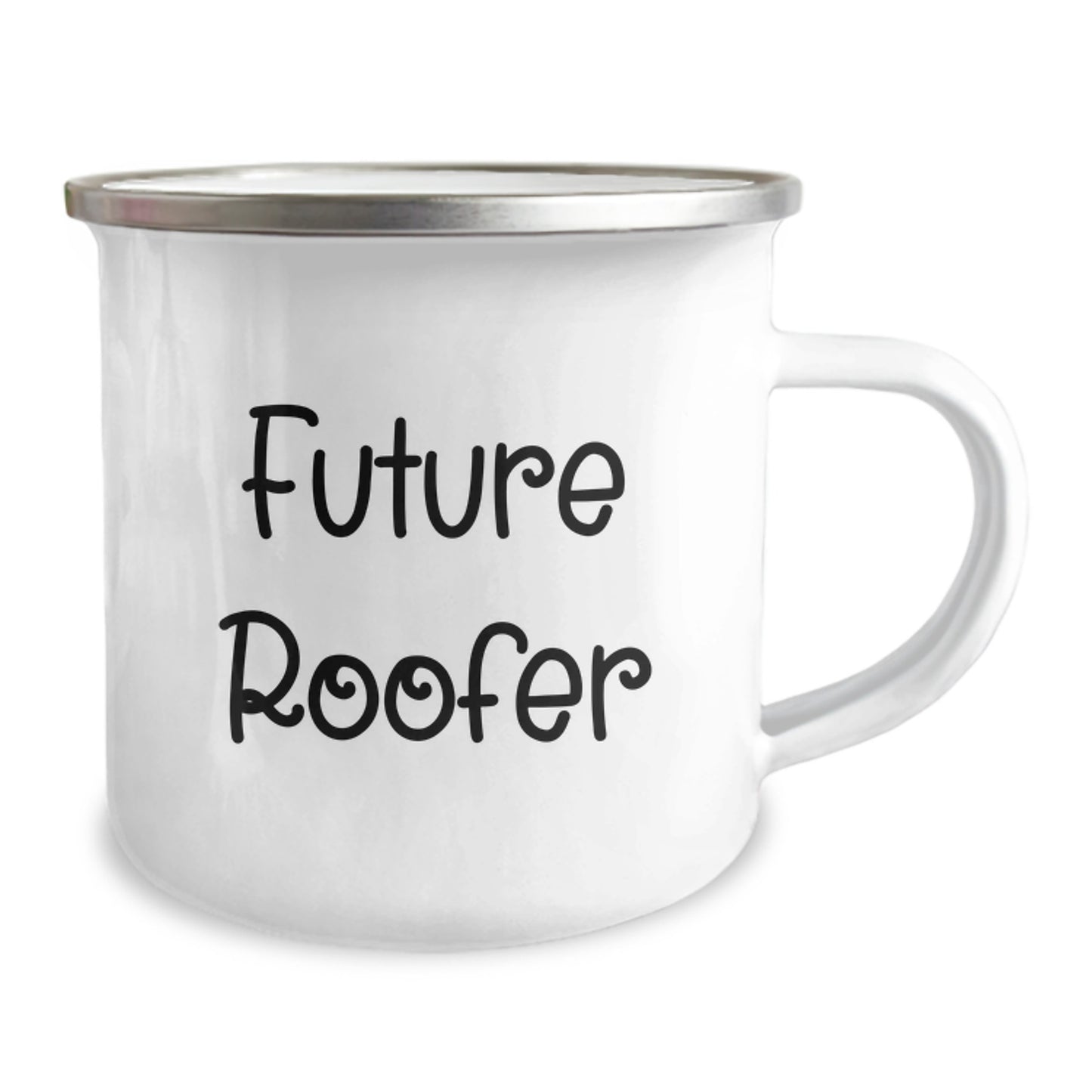 Funny Future Roofer Gifts from Friends for Men Graduation Unique Roofer Camping Mugs, Future Roofer Quote, Stainless Steel with Enamel Finish, 12 oz Capacity - Image 2