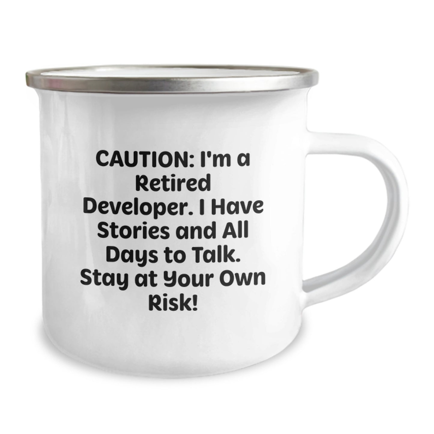 Funny Developer Gifts for Him - Camping Mug, Unique Valentine's Gifts from Family to Developer Friends - Image 2