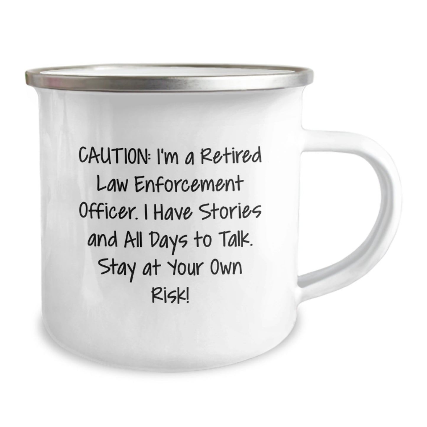 For Him Keepsake Camping Mug Birthday Gift – Law Enforcement Quote - Image 2