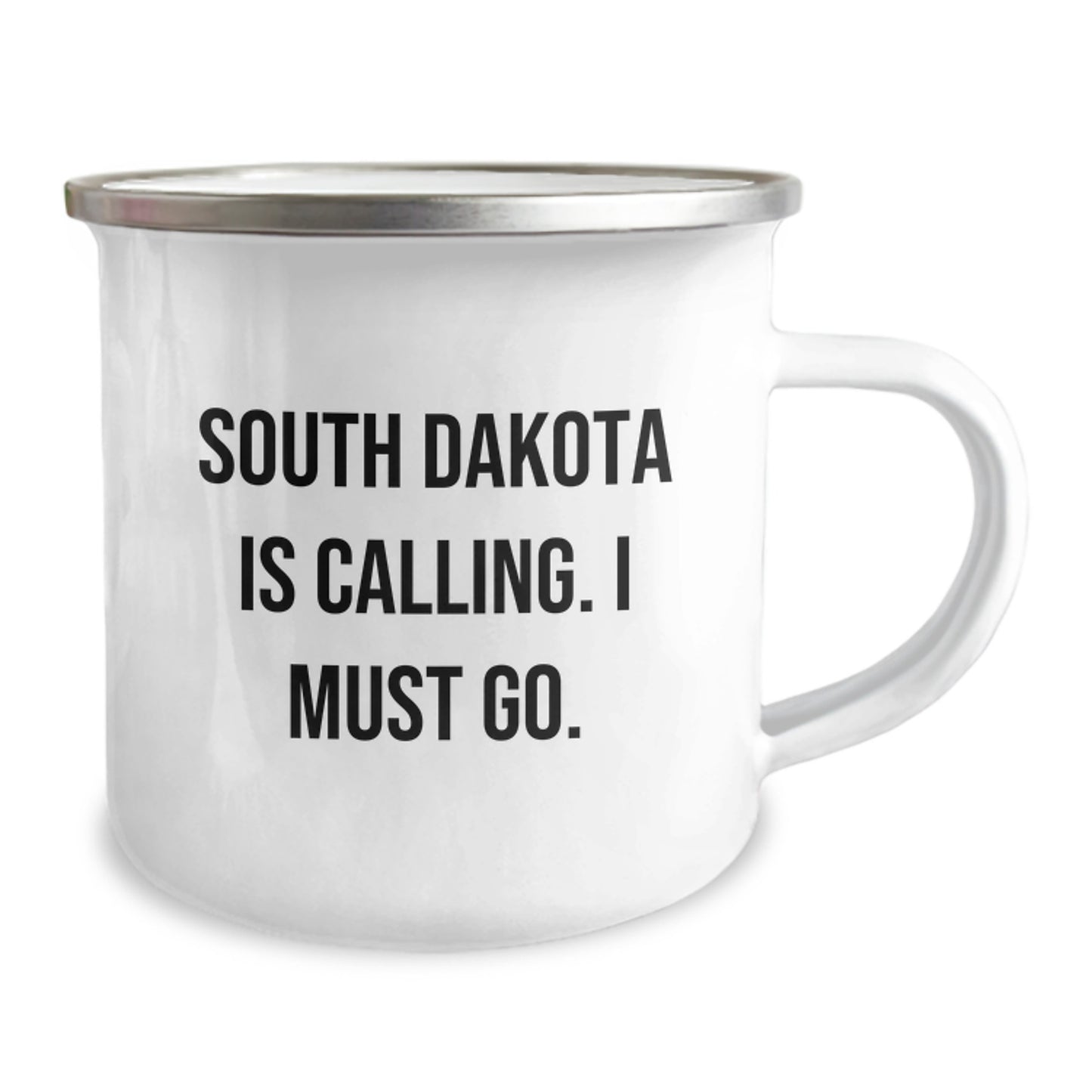 Funny Camping Mug Gifts from Friends for South Dakota Enthusiasts Birthday Unique Ideas, South Dakota Is Calling - Image 2