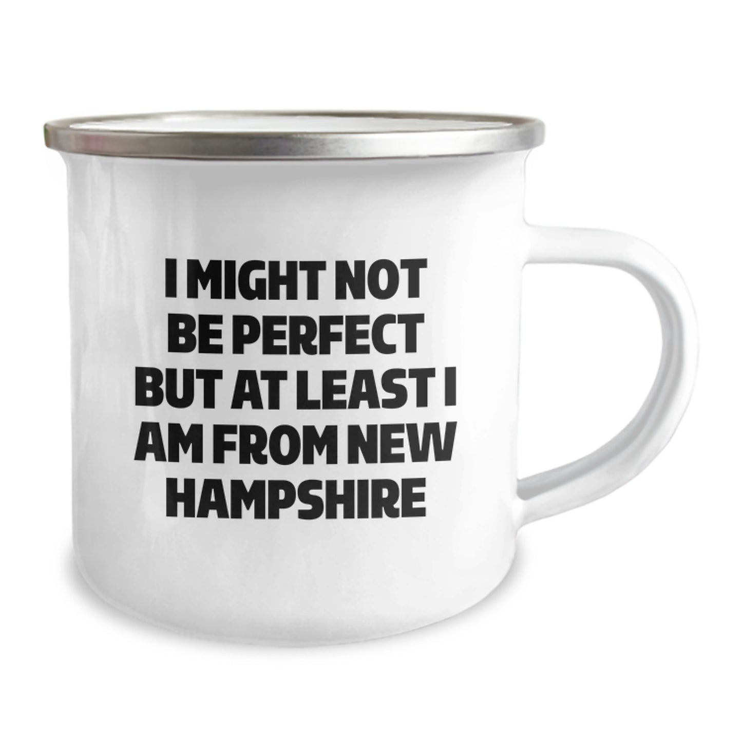 Funny New Hampshire Gifts for Camping Friends from the Granite State - 'I Might Not Be Perfect' Christmas Mug - Image 2