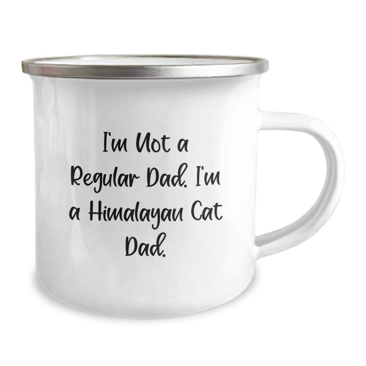 Funny Himalayan Cat Camping Mug Gifts from Dad for Him, Unique Graduation Unique Gifts for Himalayan Cat Lovers, I'm Not A Regular Dad - Image 2