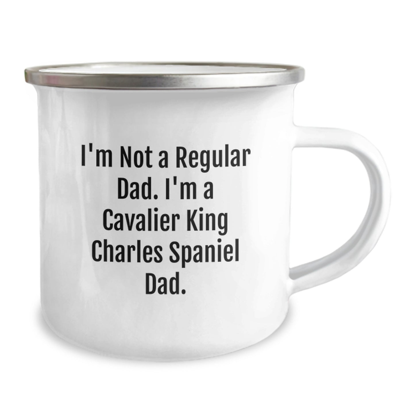 Funny Cavalier King Charles Spaniel Dog Gifts for Dad, Dad's Cavalier King Charles Spaniel Dog Camping Mug, Graduation Unique Gifts from Family - Image 2