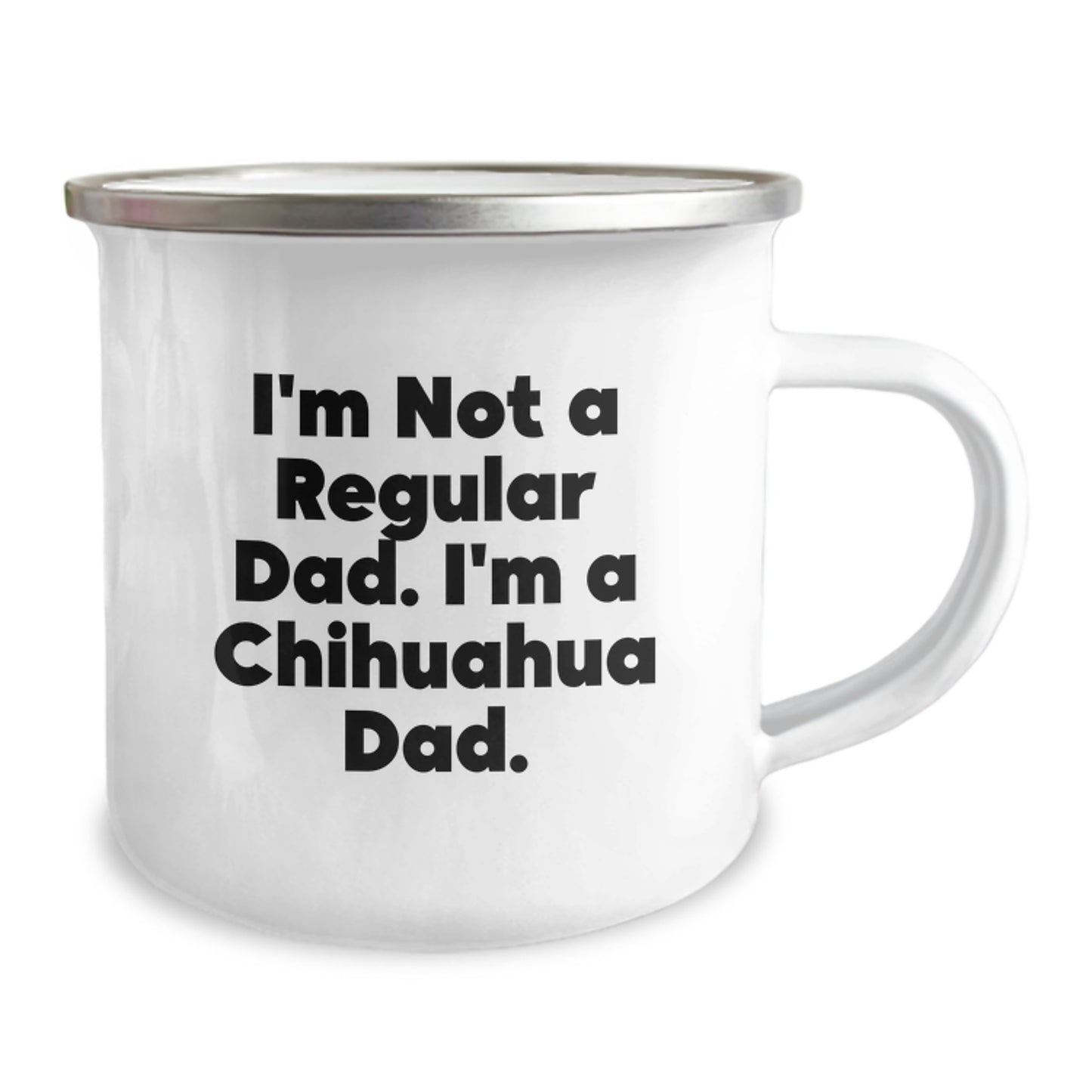Funny Chihuahua Dad Camping Mug Gifts for Men from Family on Graduation Unique - Image 2