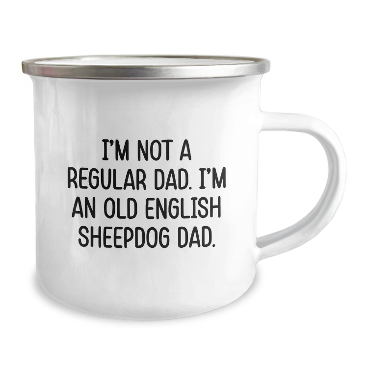 Funny Old English SheepDog Dad Gifts for Men - Unique Camping Mug for Graduation, Old English SheepDog Lover Dad, Gifts from Men to Old English SheepDog Enthusiasts - Image 2