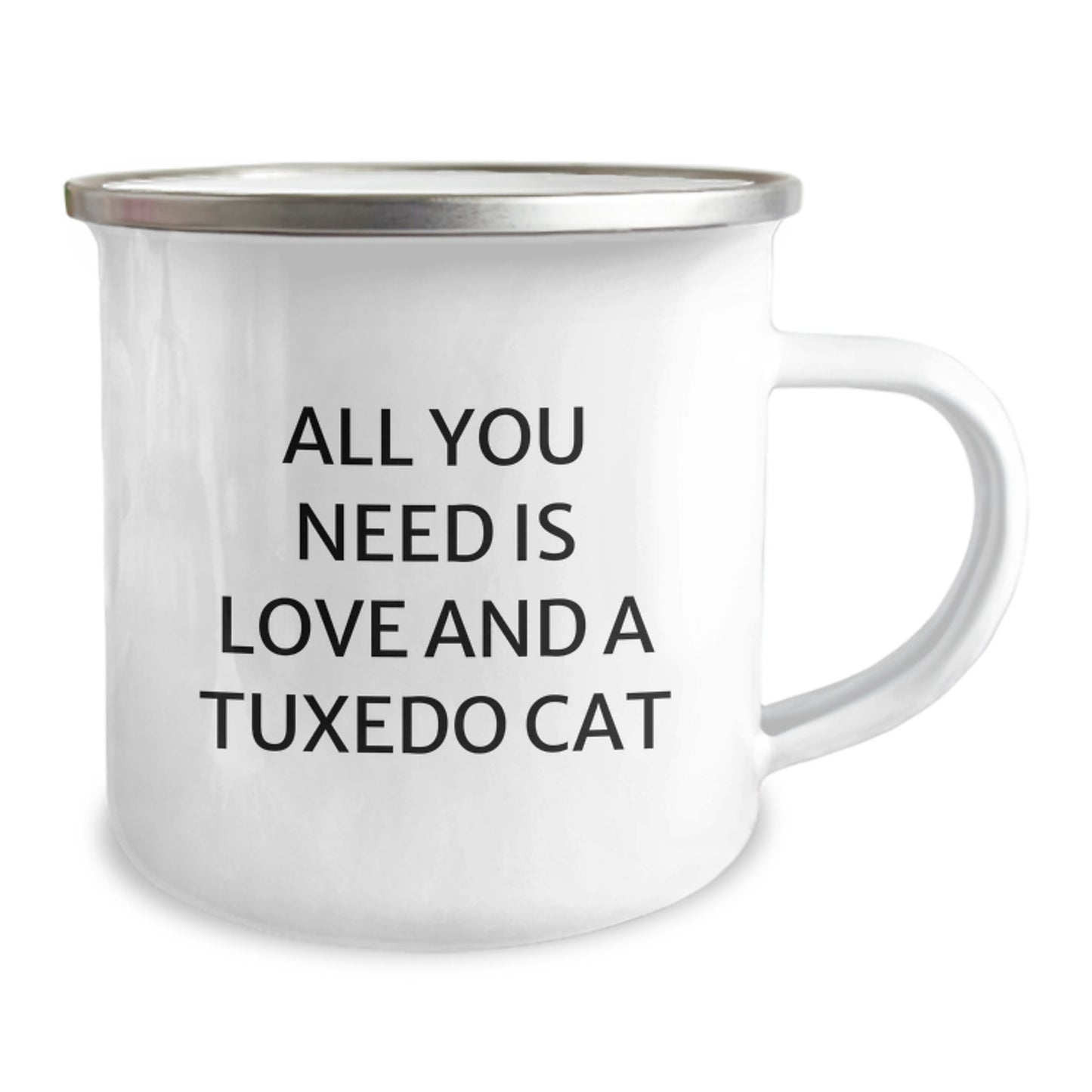 Tuxedo Cat Camping Mug, Funny Quote, Gifts for Men, Women, Friends, Coworkers, Valentine's Unique Gifts, Gifts from Family - Image 2