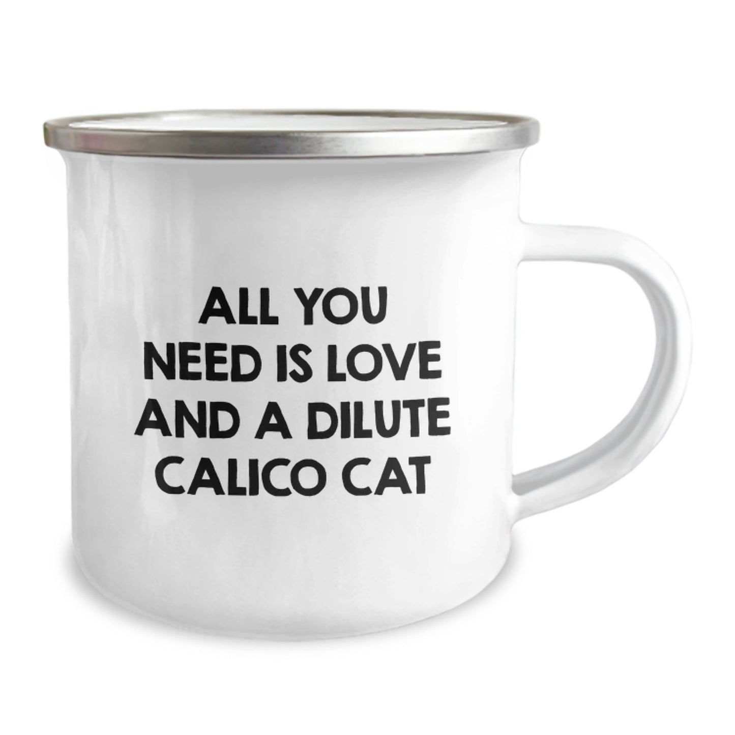 Dilute Calico Cat Lover's Camping Mug Gifts from Friends for Christmas - Image 2