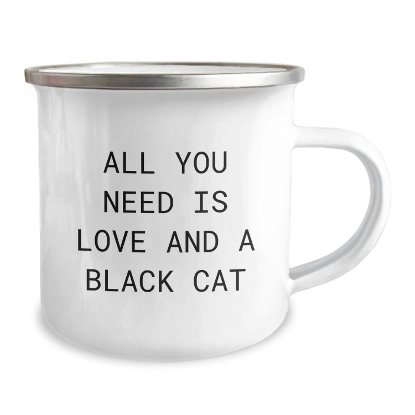 Funny Black Cat Camping Mug, Gifts from Friends for Family and Black Cat Lovers, Christmas Unique Gifts - Image 2