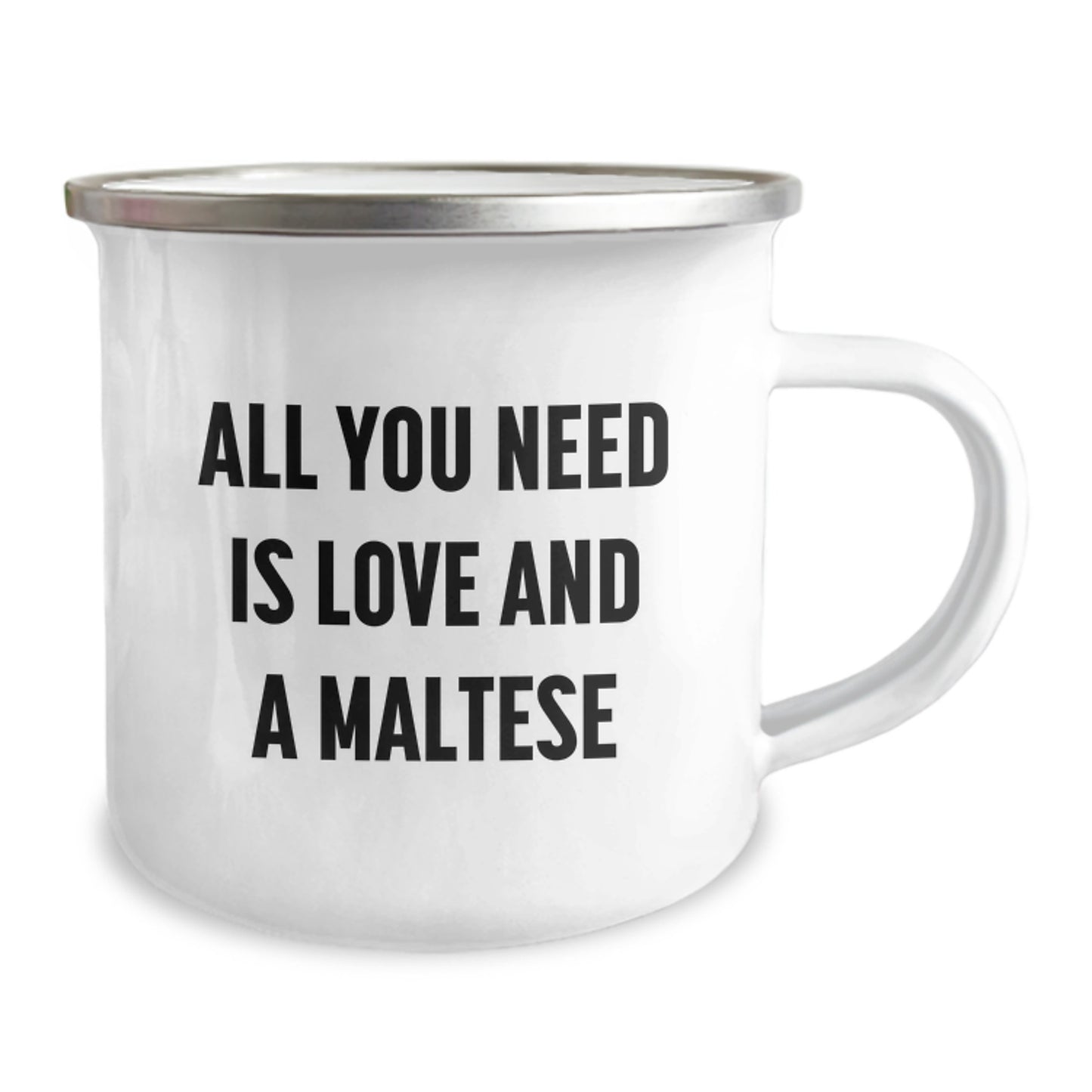 Funny Maltese Dog Gifts for Friends from Family - All You Need Is Love And A Maltese Camping Mug for Graduation Unique Gifts - Image 2