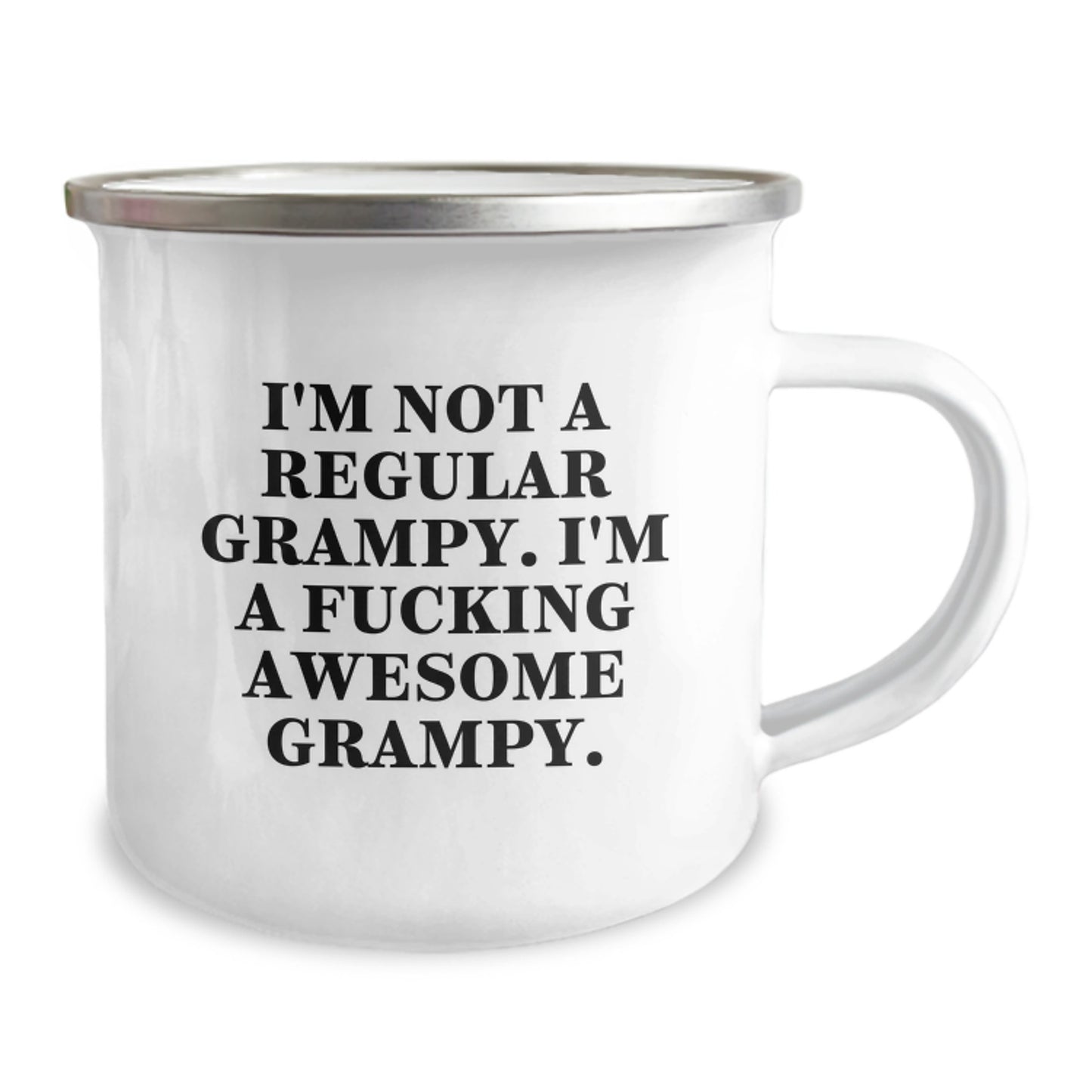Grampy Keepsake Camping Mug for Him Birthday Gift with Enamel Finish - Image 2