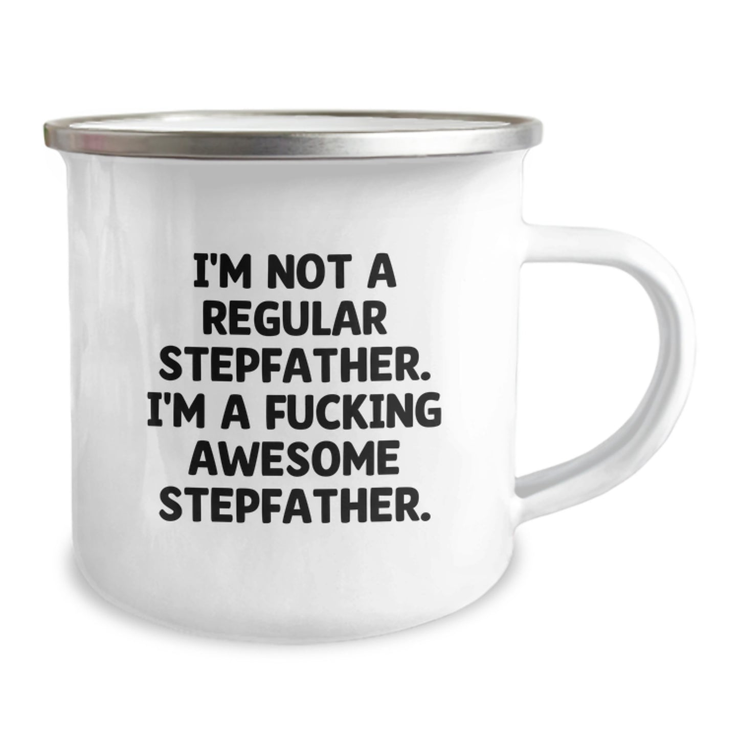 Funny Stepfather Gifts for Him, Gifts from Family to Stepfather, Funny Camping Mug for Graduation, 'I'm Not A Regular Stepfather. I'm A F--king Awesome Stepfather.' Quote - Image 2