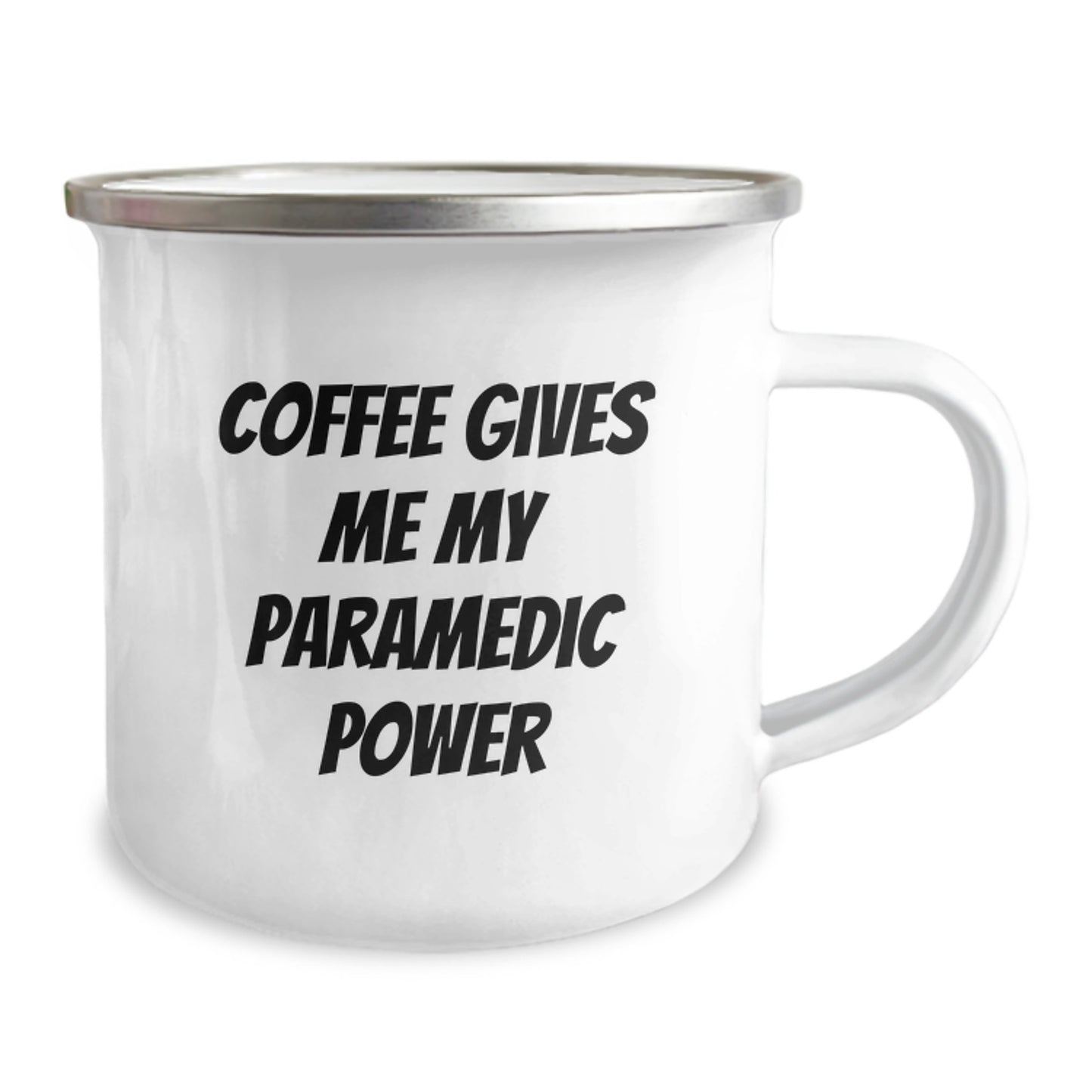 Funny Rescue Worker Gifts from Friends for Rescue Worker Birthday, Camping Mug Coffee Lovers, 'Coffee Gives Me My Rescue Worker Power' - Image 2