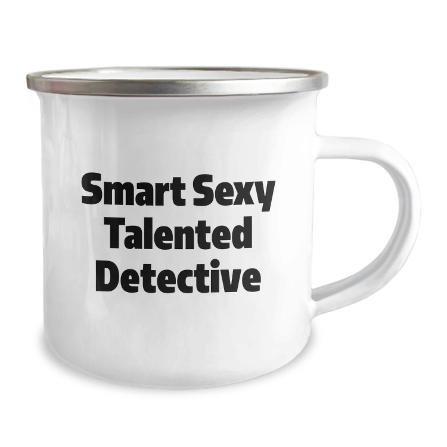 Funny Detective Graduation Unique Gifts for Men from Friends - Smart Sexy Talented Detective Camping Mug - Image 2
