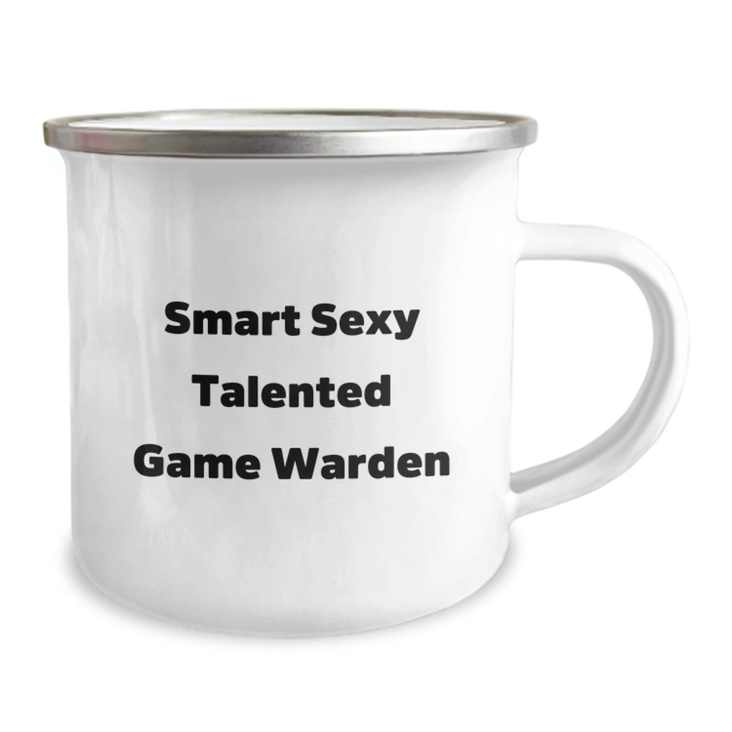 Game Warden Gifts, Funny Graduation Unique Gifts from Friends, 'Smart Sexy Talented Game Warden' Men Camping Mug - Image 2