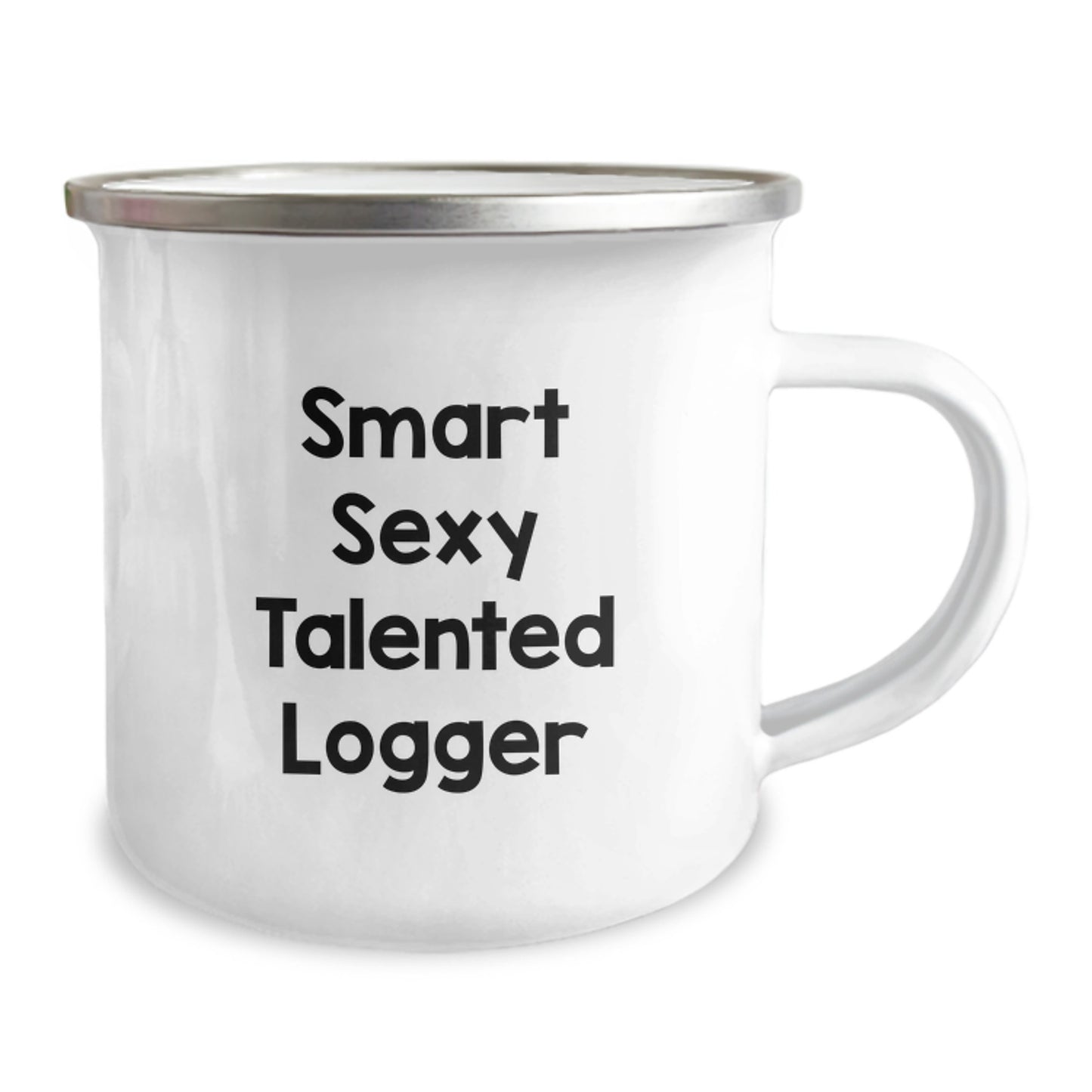 Funny Logger Gifts from Men, Unique Valentine's Unique Gifts for Logger Men, Smart Sexy Talented Logger Camping Mug - Image 2