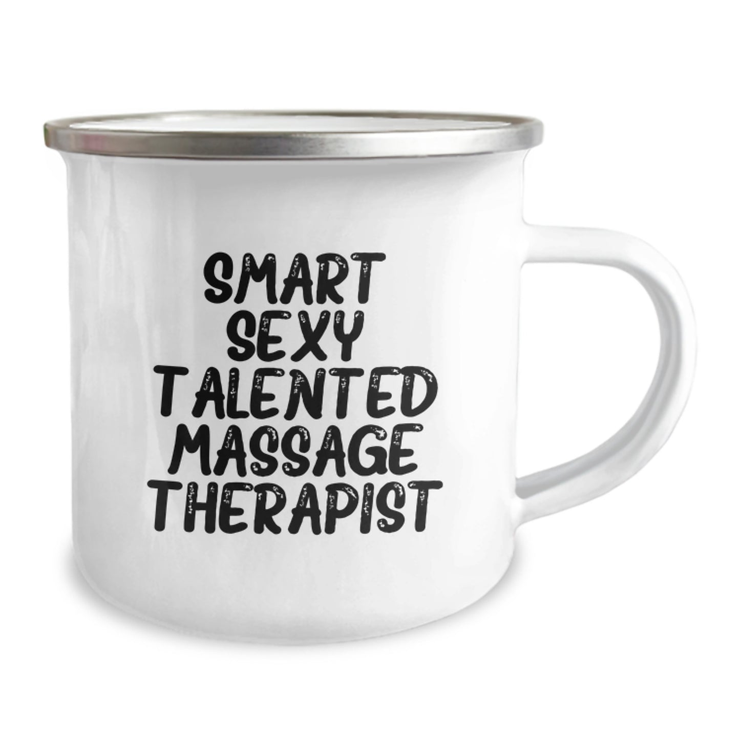 Gifts from Men for Smart Massage Therapist, Valentine's Unique Gifts, Funny Camping Mug for Her - Image 2