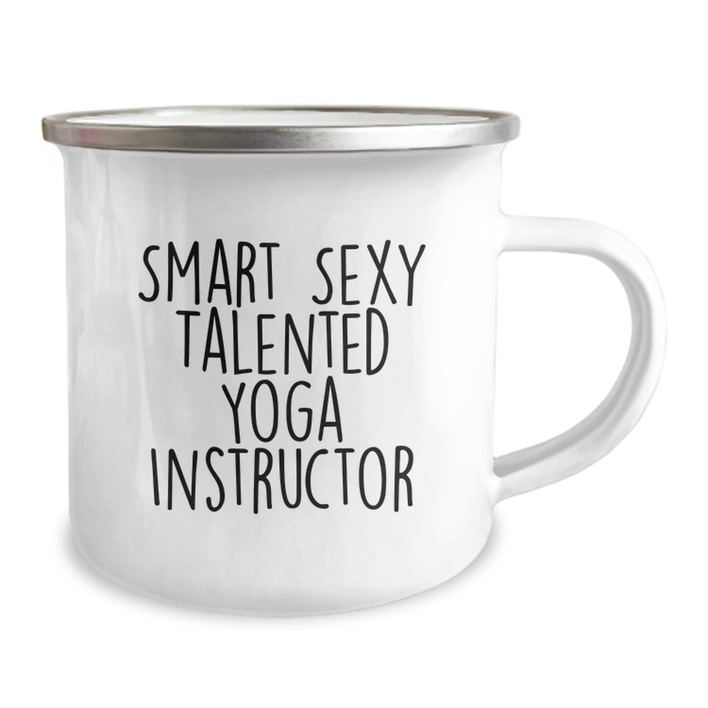 Funny Yoga Instructor Gifts for Her, Camping Mug, Smart Sexy Talented Quote, Valentine's Unique Gifts from Men to Women - Image 2