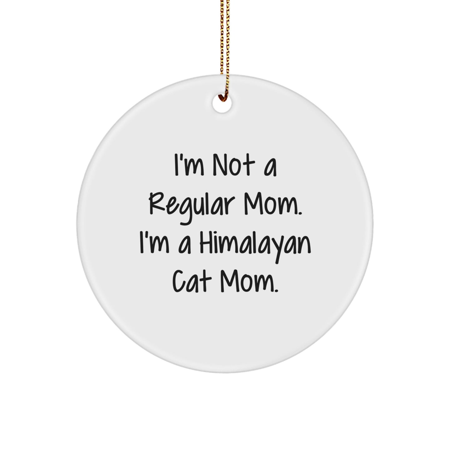 Himalayan Cat Circle Ornament – Christmas Unique Gift Idea for Coworkers - Image 1