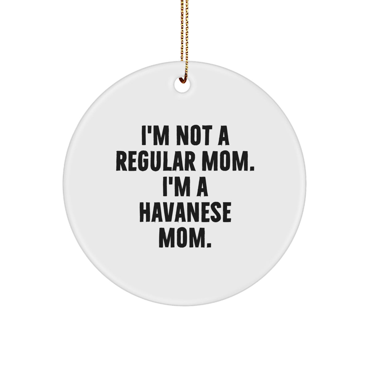 Playful Havanese Mom Christmas Ornament Gift for Friends Novelty - Image 1