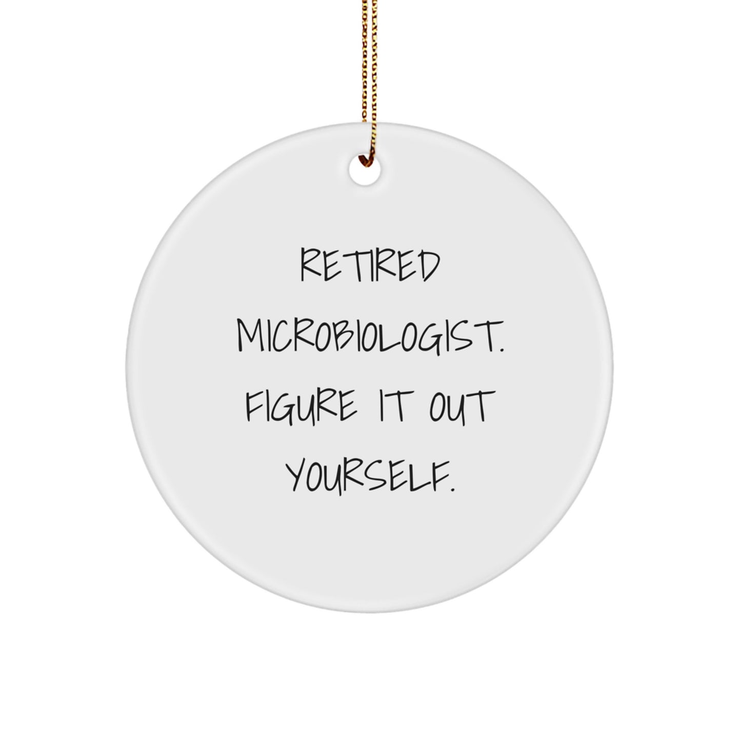 Funny Microbiologist Gifts from Friends - Christmas Unique Ornaments for Retired Microbiologist Colleagues - Image 1