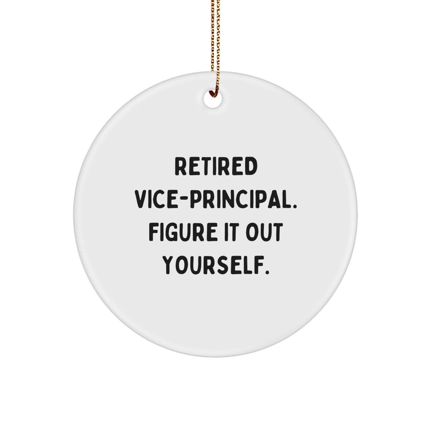 Vice-Principal Keepsake Holiday Christmas Ornament for Him Gift - Image 1