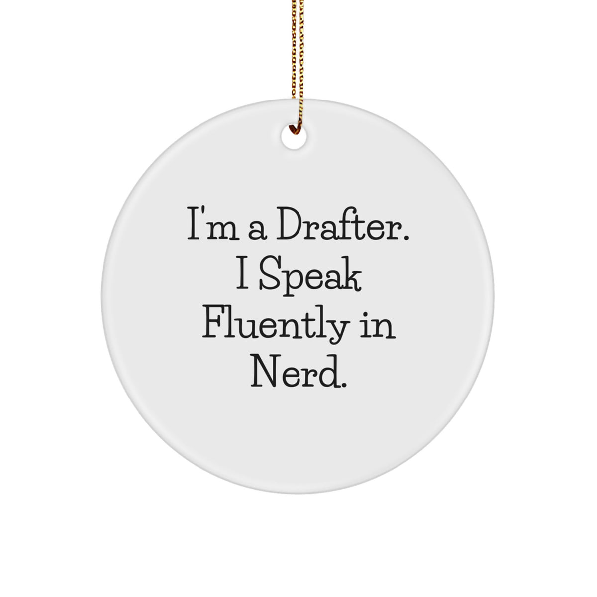 Professional Drafter Keepsake Christmas Ornament for Him Gift Holiday - Image 1