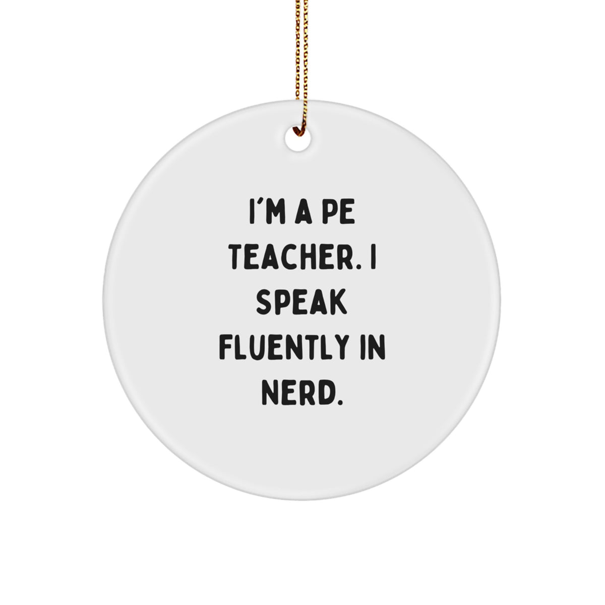 Christmas Unique Gift for Her PE Teacher Present Ornament – genius Speaker - Image 1