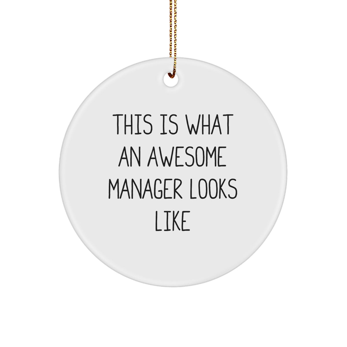Family Manager Christmas Ornament Treasure Gift – Awesome Manager - Image 1
